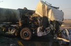 تصادف تانکر سوخت در بزرگراه شهید هاشمی نژاد تهران