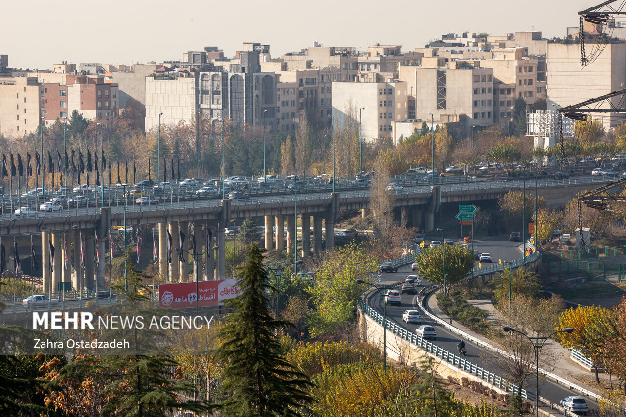 تداوم آلودگی هوا در تهران/ وضعیت همچنان نارنجی