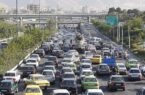 ترافیک پرحجم و سنگین در برخی از معابر و بزرگراه‌های پایتخت