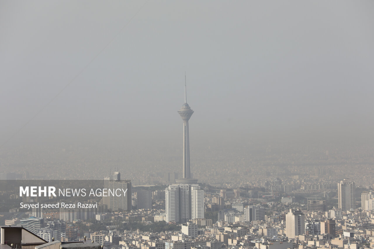 هوای تهران در وضعیت نارنجی و ناسالم است