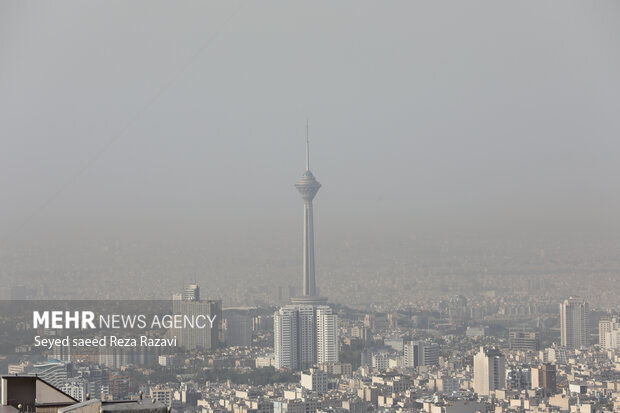 هوای تهران در وضعیت نارنجی و ناسالم است