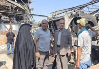 بازدید فرماندار تهران از واحد صنعتی آسیب‌دیده در جنگ تحمیلی