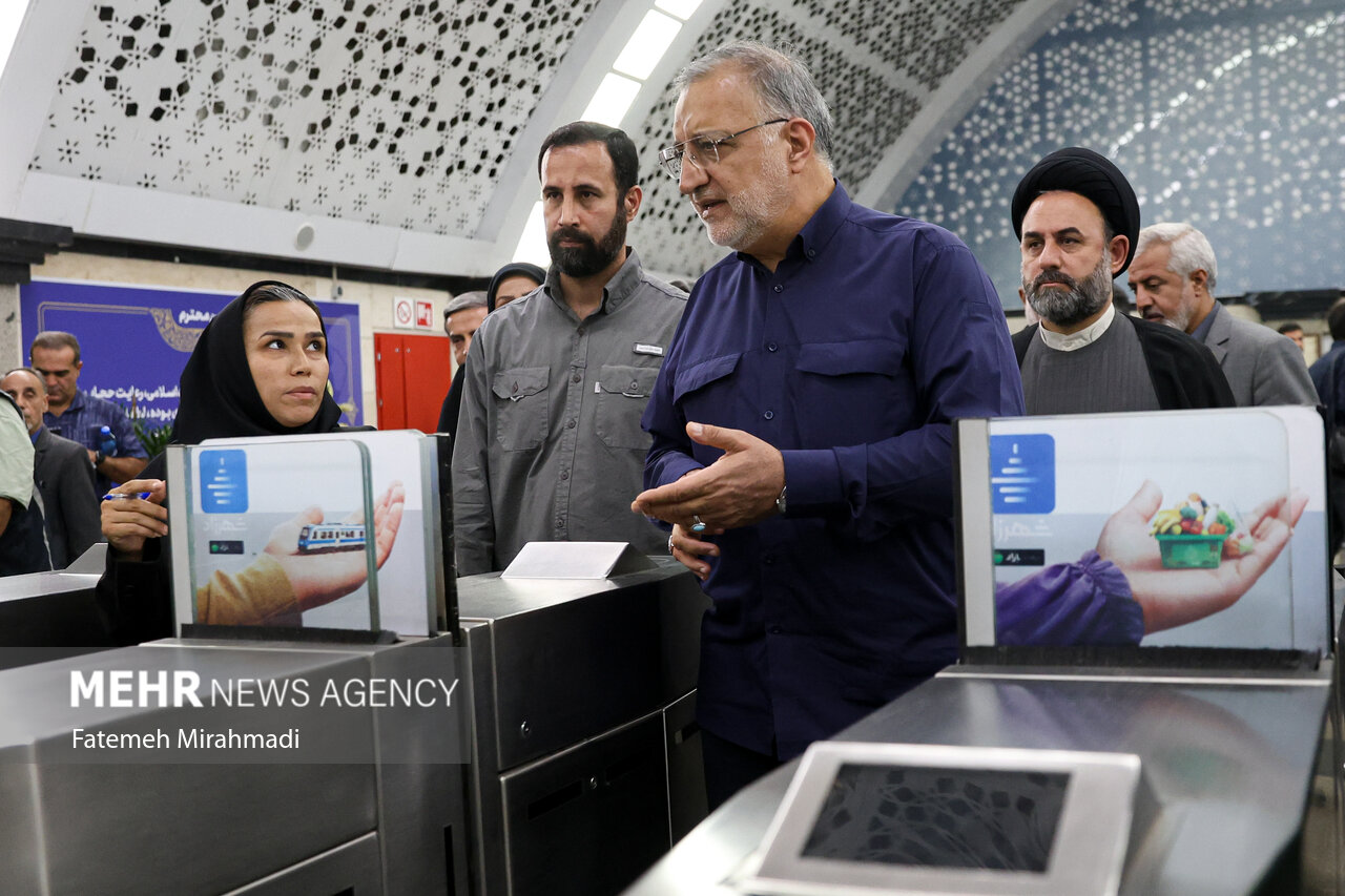 تست گرم خط ۷ متروی تهران