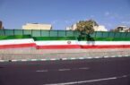 دیوار صوتی بزرگراه کردستان با نقش پرچم ایران جان گرفت