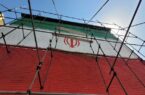 خیابان ولیعصر با نقش پرچم ایران جان تازه گرفت