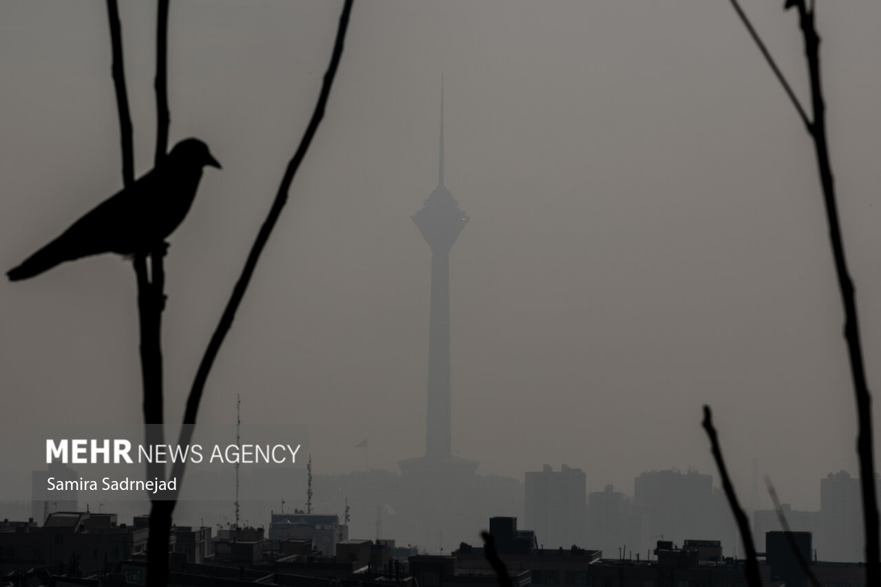 آلودگی هوا دست از سر تهران بر نمیدارد؛ وضعیت دوباره قرمز شد