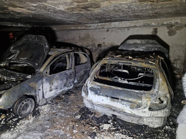 آتشسوزی در پارکینگ یک ساختمان مسکونی در غرب تهران