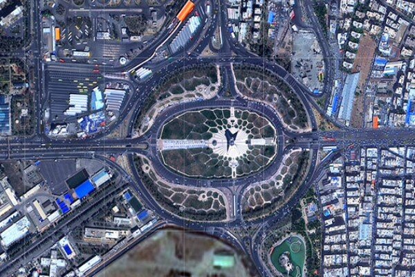 بارگذاری تصاویر ماهواره‌ خیام در نمایشگر ماهواره‌ای شهرداری تهران