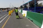 آماده سازی جایگاه رژه نیروهای مسلح به مناسبت روز ارتش