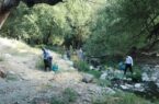 پاکسازی روددره فرحزاد با مشارکت دانشجویان دوستدار محیطزیست