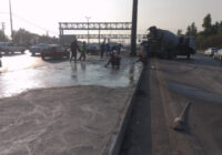 آغاز عملیات بتن‌ریزی جزیره میانی بزرگراه آزادگان منطقه ۱۹ تهران