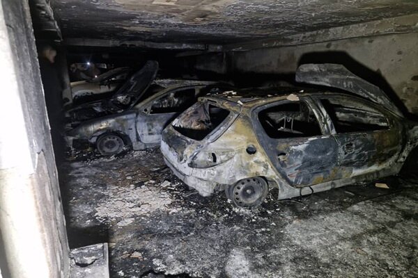 آتشسوزی در پارکینگ یک ساختمان مسکونی در غرب تهران